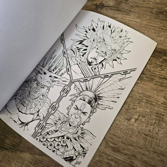 Wakanda Forever Black Panther Marvel Disney Sticker & Advanced Coloring Book - Picture 3 of 11